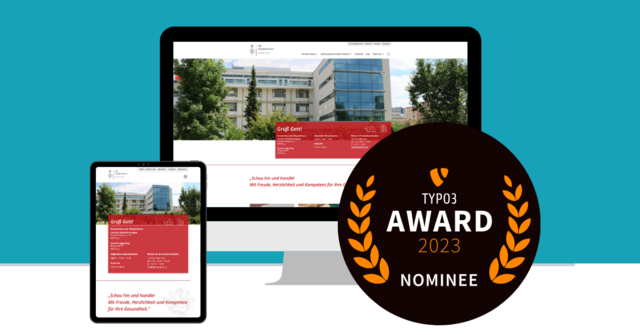 Mockup der neuen Website der Elisabethinen