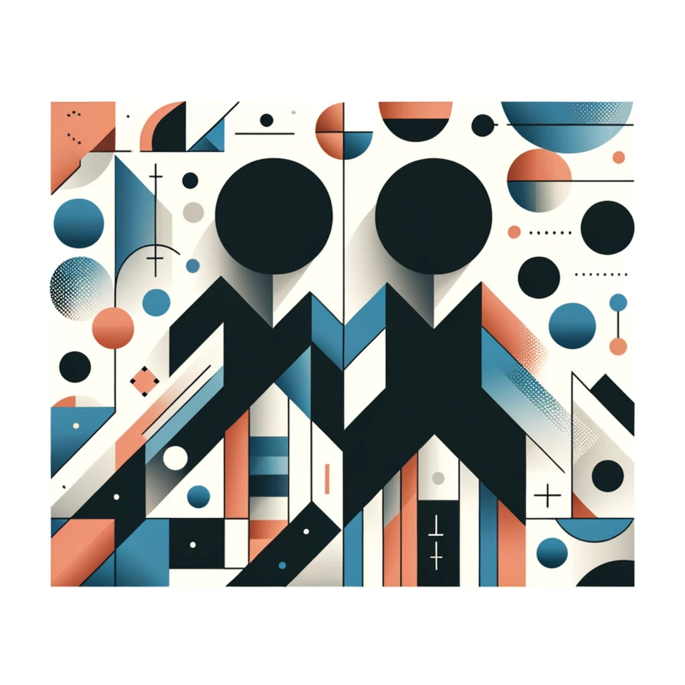 Abstrakte Darstellung zum Thema Barrierefreiheit und Genderzeichen