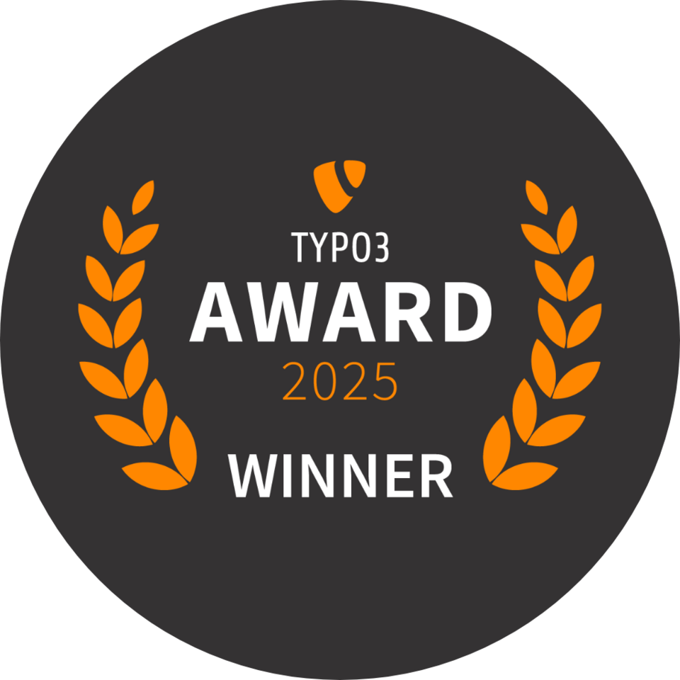 Logos der TYPO3 Award Auszeichnung 2025