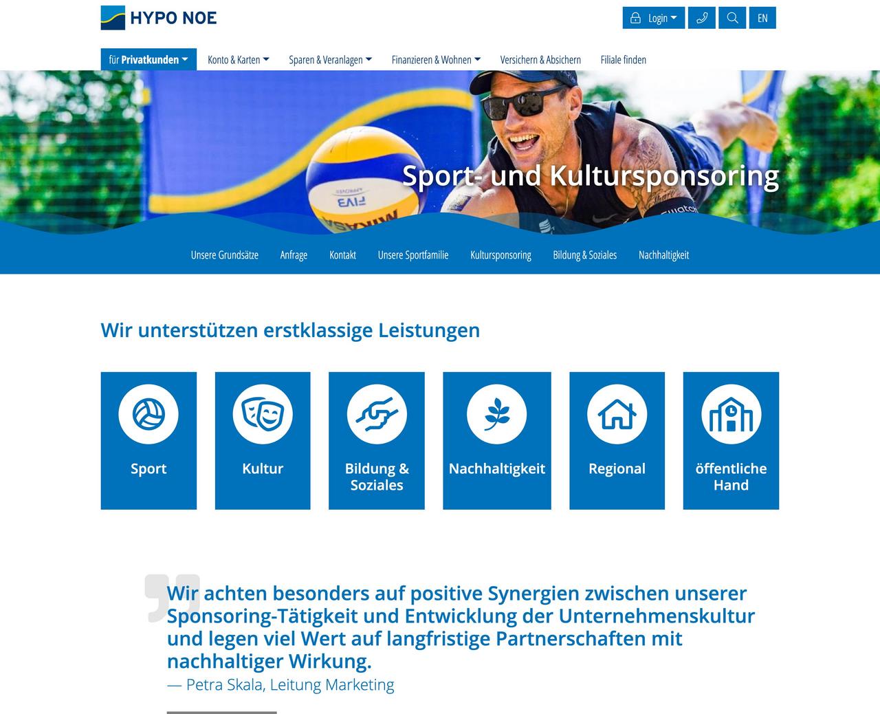 Mockup der Website hyponoe.at