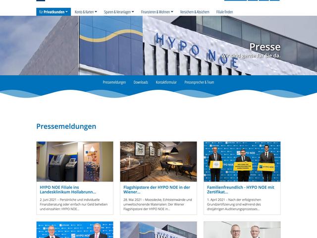 Mockup der Website hyponoe.at