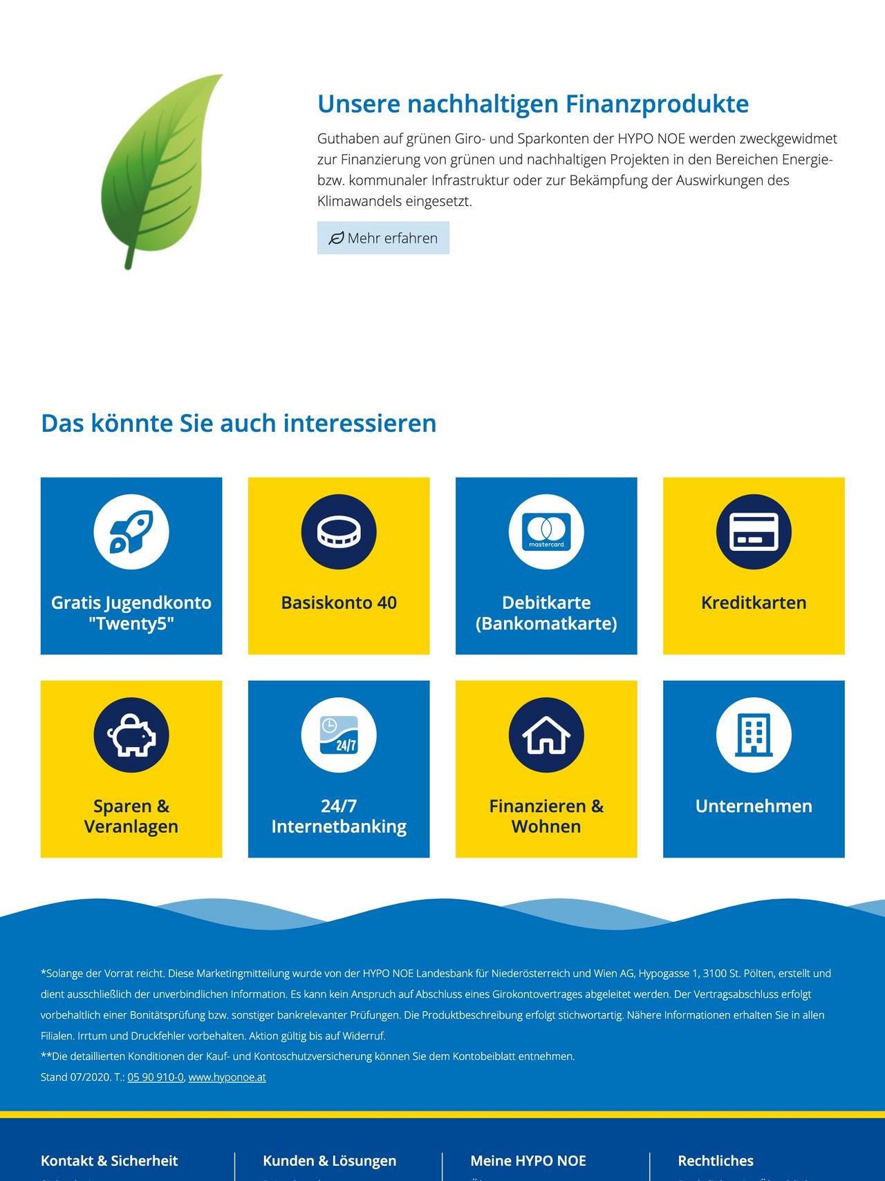 Mockup der Website hyponoe.at
