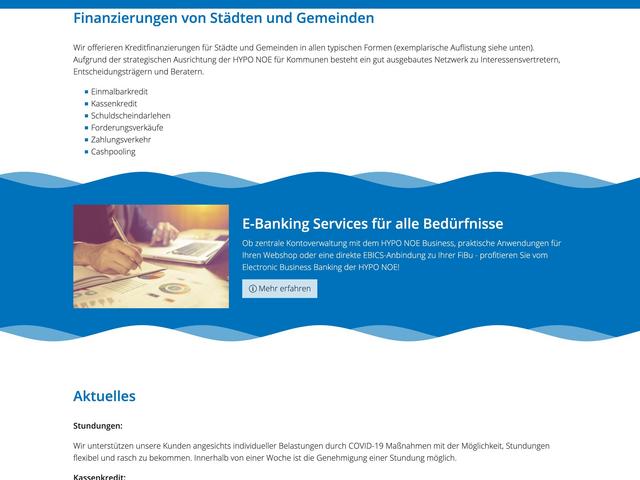 Mockup der Website hyponoe.at