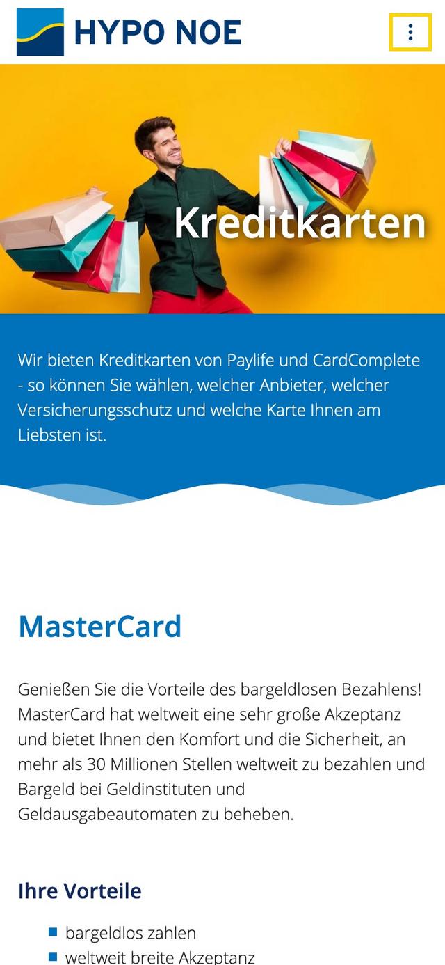 Mockup der Website hyponoe.at