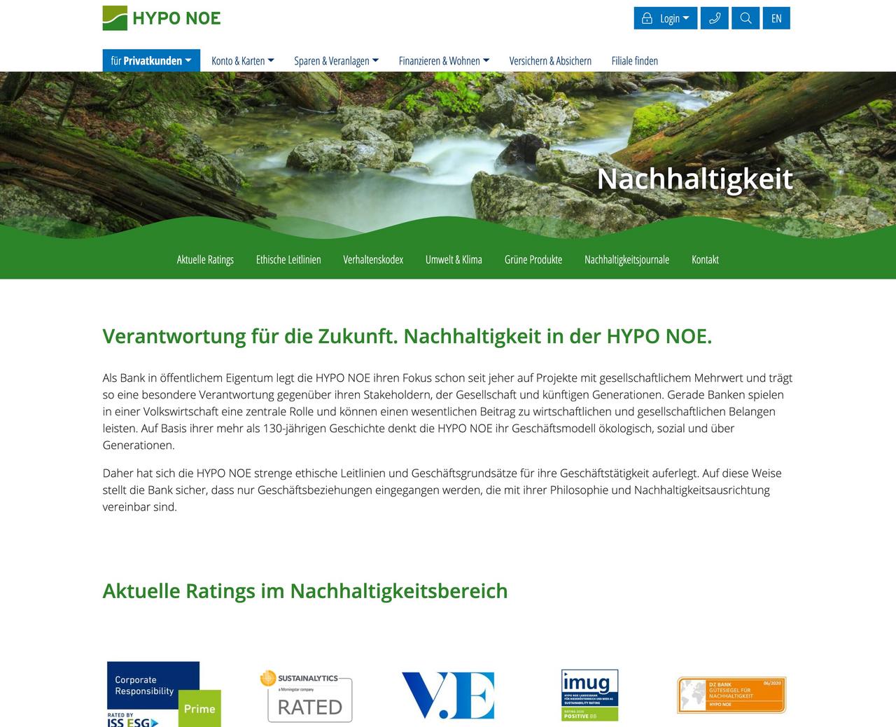 Mockup der Website hyponoe.at