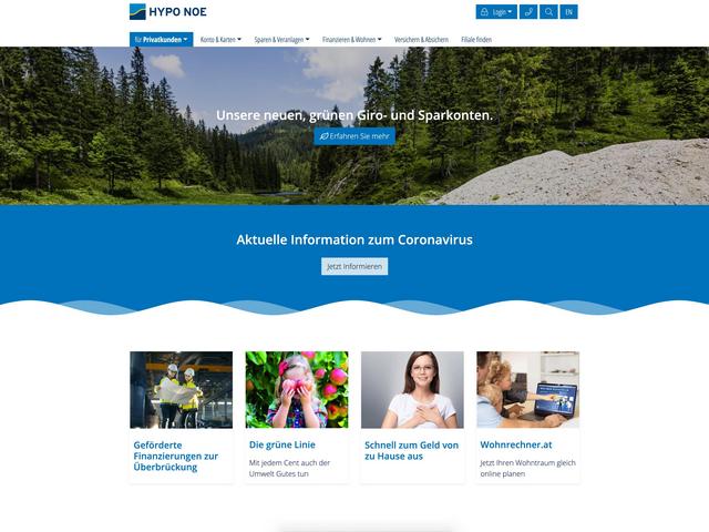 Mockup der Website hyponoe.at