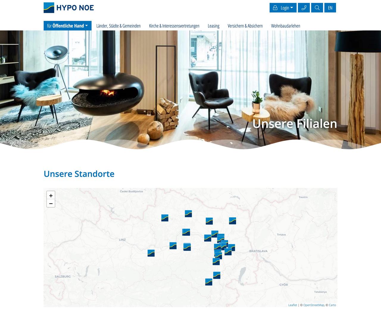 Mockup der Website hyponoe.at