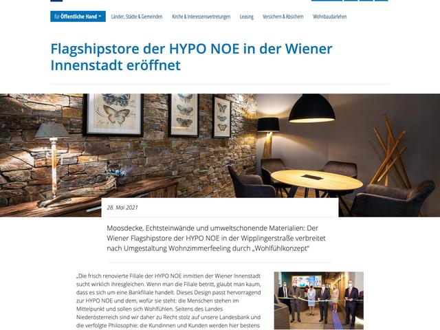 Mockup der Website hyponoe.at