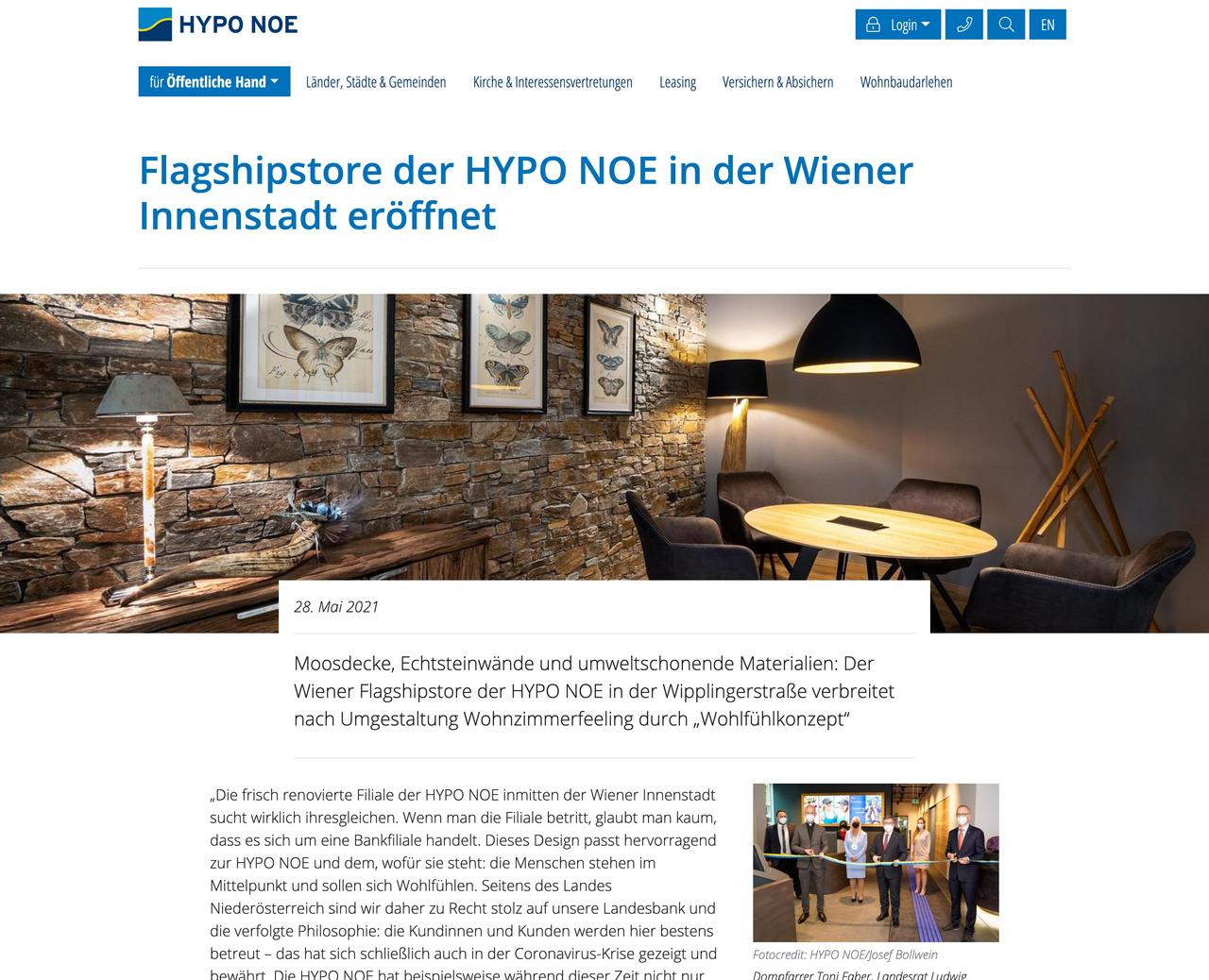 Mockup der Website hyponoe.at