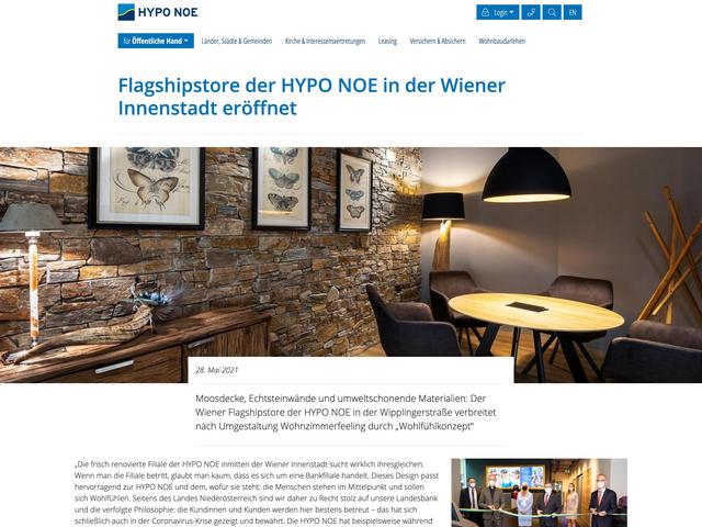 Mockup der Website hyponoe.at