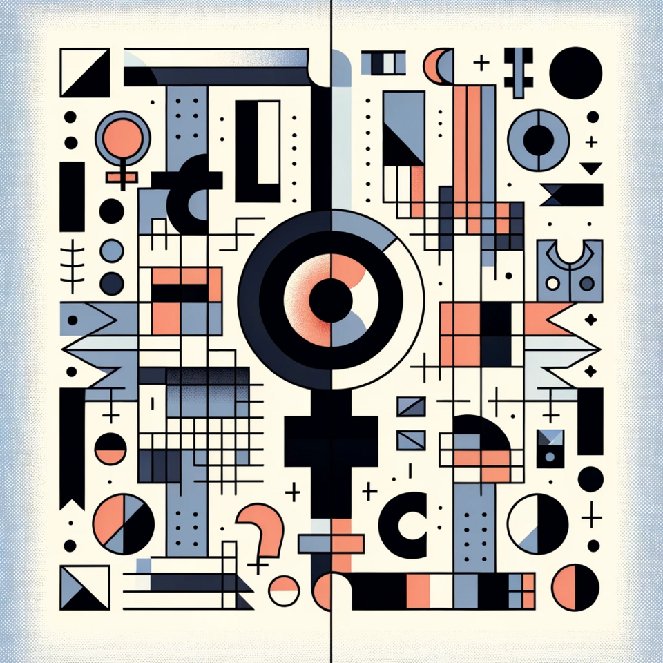 Abstrakte Darstellung zum Binnen-I