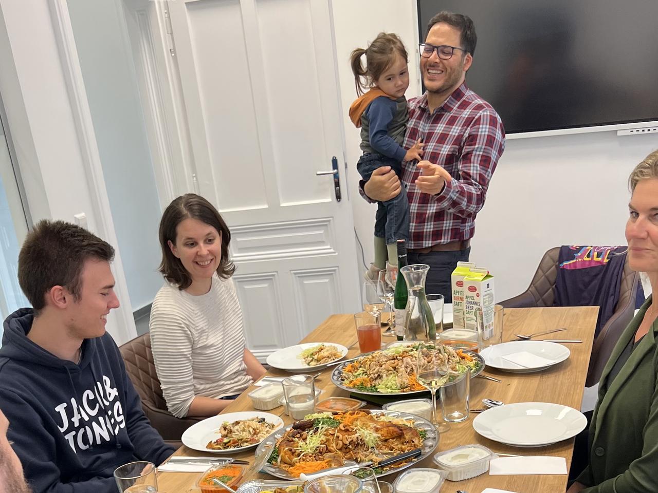 Das Earlybird Team beim gemeinsamen Lunch