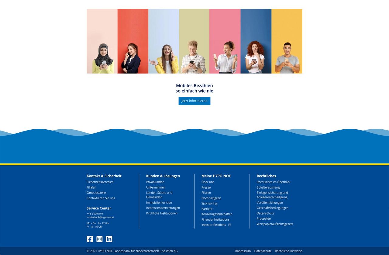 Mockup der Website hyponoe.at