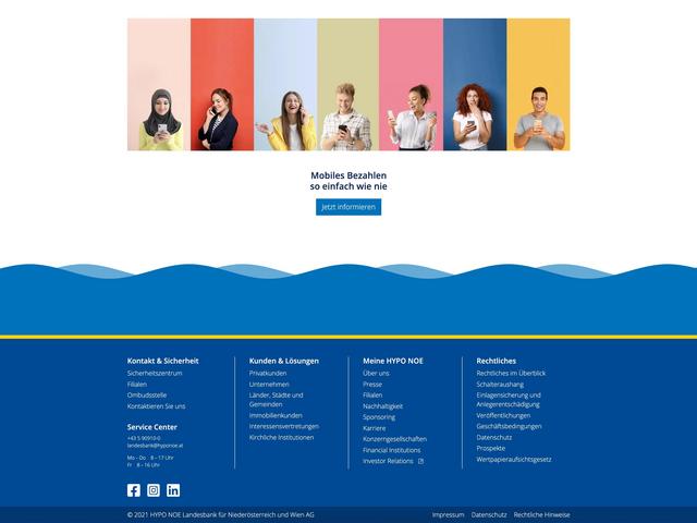 Mockup der Website hyponoe.at