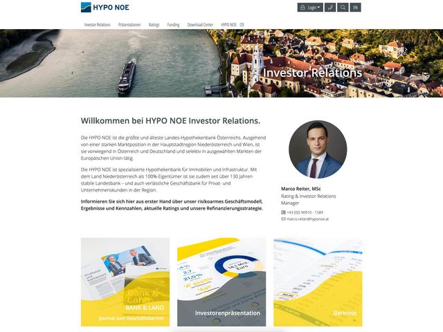 Mockup der Website hyponoe.at